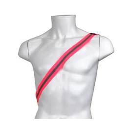 SK11 REFTUS-P Reflective Mesh Sash, Velcro Type, Pink, High-Brightness Glass Beads