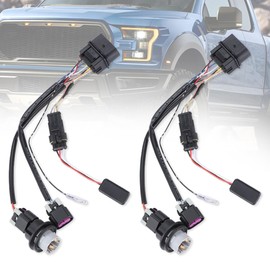 2PCS Projector Headlight Conversion Adapter Wiring Harness Converter Harness Compatible with Ram 1500 2500 3500 2013 2014 2015 2016 2017 2018, Replace for 810003