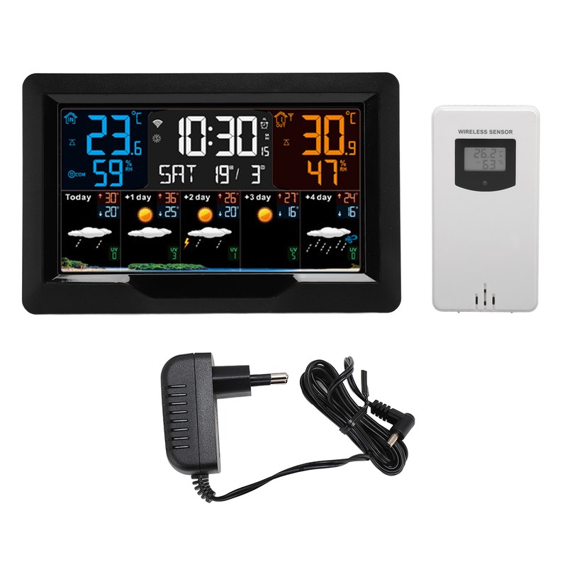 Smart Weather Clock WiFi Wireless Digital Weather Clock for Temperature