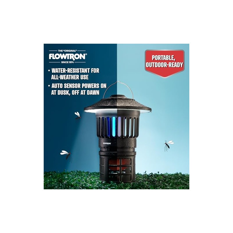 Flowtron Bug Trap Lantern | 2-in-1 UV Mosquito Trap &