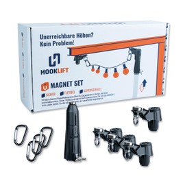 Hooklift - Magnet set the innovative magnetic hook system for a safe, flexible and quick hanging of objects on metal surfaces - no ladder necessary! The ideal gift!