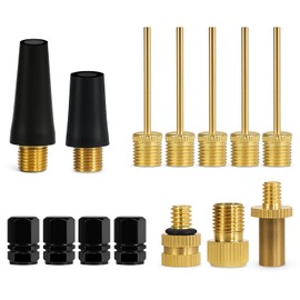 JIUZI 14PCS Air Pump Adapter Kit, with Ball Inflator Needles and Air Pump Nozzles for Inflatable Pool Toys, Bike Tires, Air Compressor, Air Mattress, Basketball