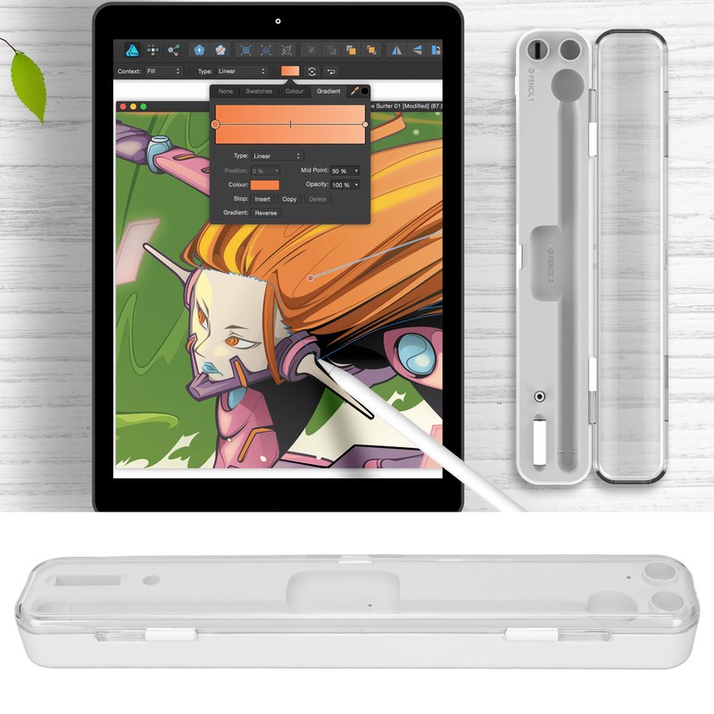 For IOS Pencil Charging Case 570mAh Large Capacity for IOS