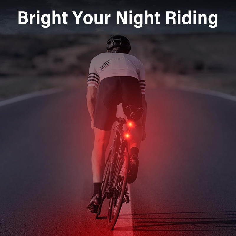 E-Bike Rear Light LED with Brake Light, Electric Bicycle Rear