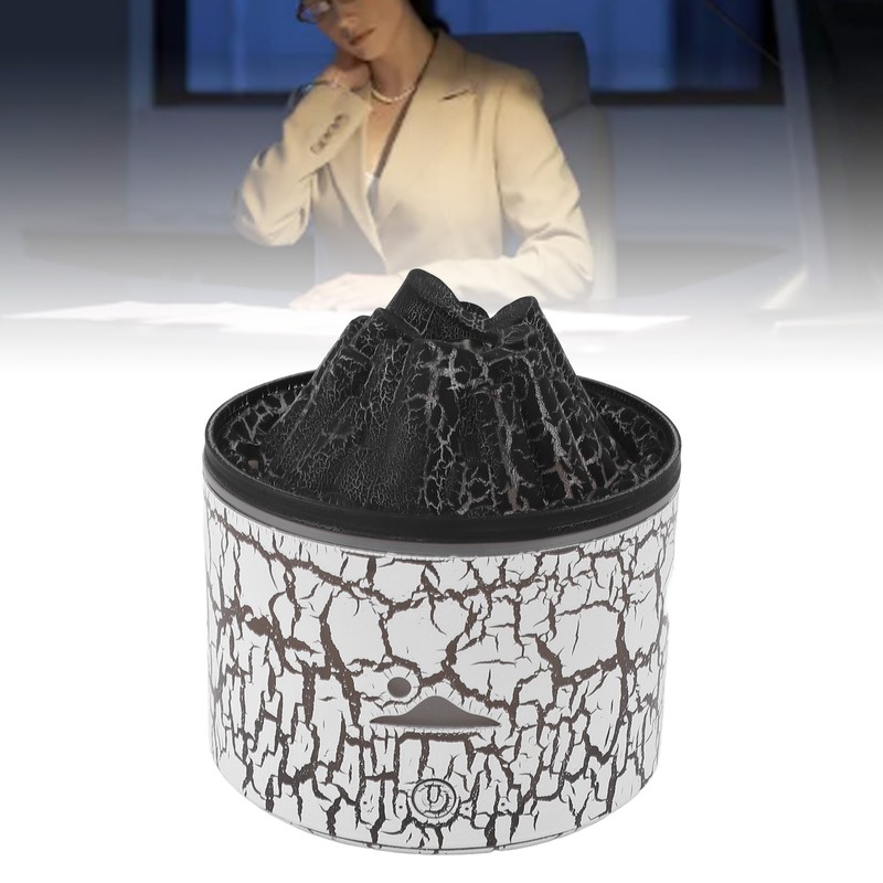 Volcano Diffuser 5V 180ml Relaxing Auto Off Warm Atmosphere Flame