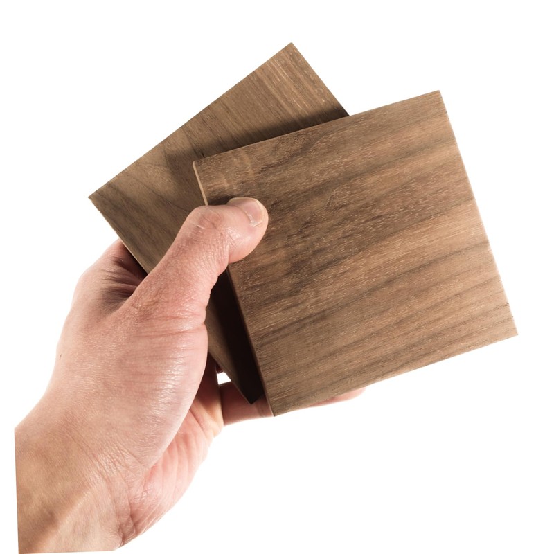 Abaodam 2pcs Thickened Black Walnut Wood Planks DIY Carving Wood