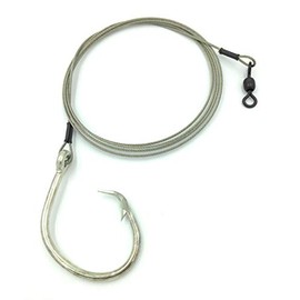 5' Shark Leader with Non Stainless Inline Circle Hook (20/0)