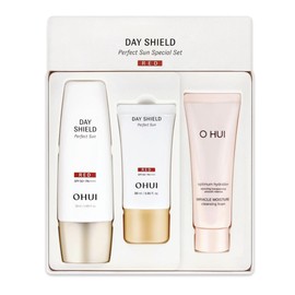 Ohui Day Shield Perfect Sun Red 2-piece set 50ml+30ml+Miracle Cleansing Foam 40ml / 오휘 데이쉴드 퍼펙트 선 레드 2종 세트 50ml+30ml+미라클 클렌징폼 40ml