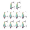 10PCS Fish Shape Artificial Bait High Simulation Aluminum Alloy Fishing