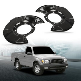 LQI Front Brake Dust Shield Left and Right Compatible with Toyota 4Runner 1996-2002, Fit for Toyota Tacoma 1995-2004 47704-35091, 47703-35091 Black