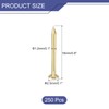 sourcing map 250 Pcs Small Tiny Nails 1.2mmx15mm(DXL) Tiny Brass