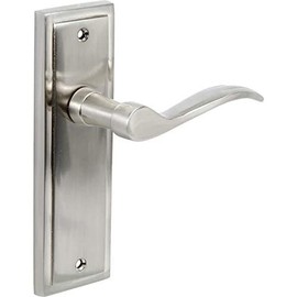 Designer Levers - Berkeley Modern Design Lever Door Handle - 1 Pair - Satin Nickel - Latch Door Handle - Interior Use