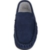 SNUGRUGS Mens Berber Fleece Lined Moccasin Slipper with Non-Slip Rubber
