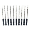 FTG USA 10 Pc 9/64" (#6) Tapered Drill Bits for