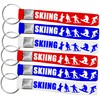 OriniPlay 24PCS Skiing Rubber Keychains Party Favors, Winter Sport Party