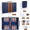 TOPTAN Backgammon Set 2 Players Classic Backgammon Sets for Adults