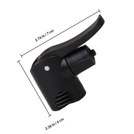 Didiseaon Bicycle Pump Nozzle Dual Head Adapter for US and UK Type Black Lightweight Design Multiple Valve Cycling Out