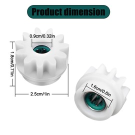 MengTiger - Paquete de 3 engranajes de cubeta para trapeador giratorio O-Cedar/Vileda Easywring Rinseclean Spin Mop accesorios de repuesto