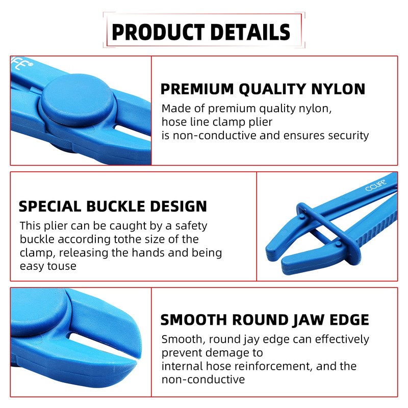 3 pcs Flexible Hose Clamp Plier Tool Set 155 185