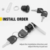 EATAKWARD RV Drawer Cam Lock 5/8 inch, Single Key, 3Lock
