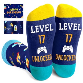 Zmart 17th Birthday Gifts Ideas for Boys - Socks for Teenager Boy Girl Age 17, Birthday Presents for 17 Year Olds Teens