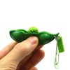 FCBB Fidget Toys 2Pack Squeeze-a-Bean Edamame Keychain Keyring Extrusion Bean