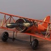 Vintage Metal Plane Crafts Retro Aircraft Model Biplane Aircraft Ornaments