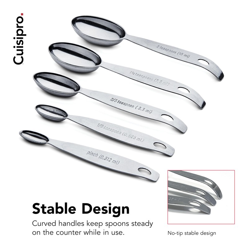 CUISIPRO Odd-Size Measuring Spoon SS 5pc Set