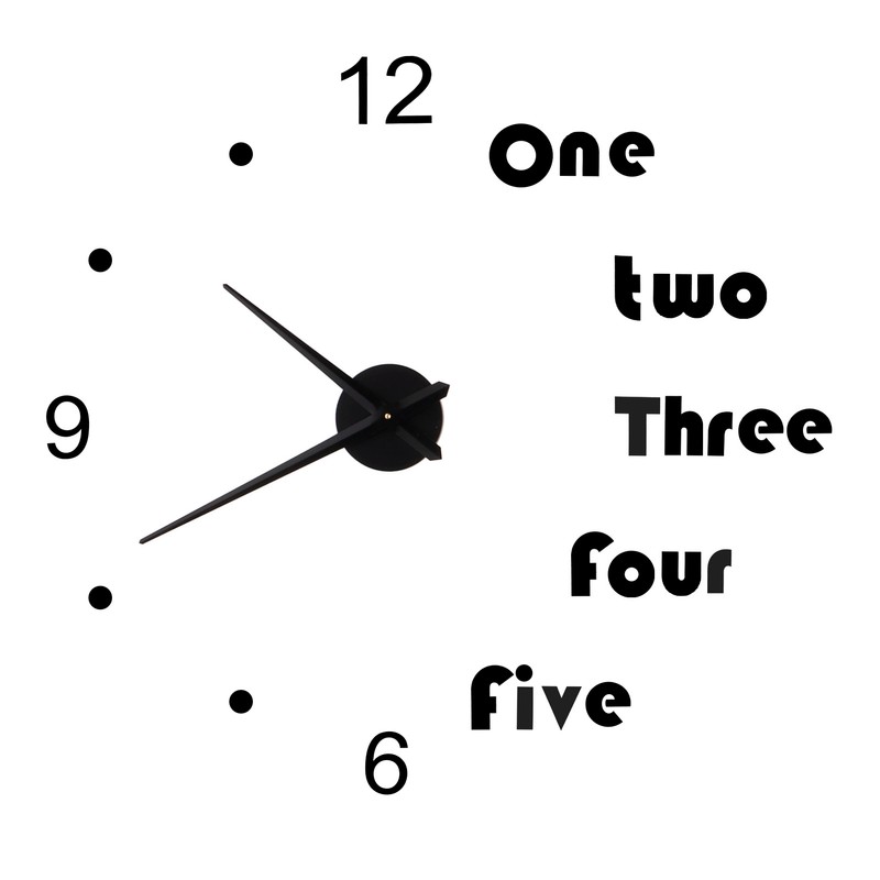 Acrylic Wall Clock DIY Mirror Stickers Modern Wall Art Decal