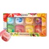 8 Packs Fruit Flavor Mini Lip Balm Set, 8 Pack