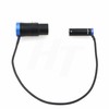 HangTon 40cm Blue Right Angle Flat Profile Audio Mixer Cable