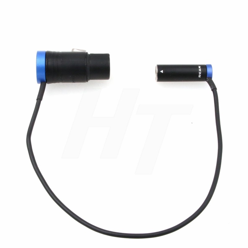 HangTon 40cm Blue Right Angle Flat Profile Audio Mixer Cable