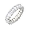 Maya J Eternity Ring - Emerald-Cut, with Artisan Fashioned Gemstones,