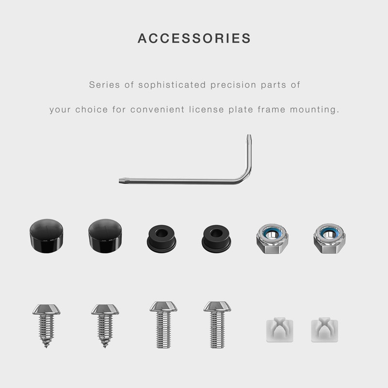 Black License Plate Frame