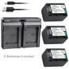 Kastar NP-FV70 Battery or Dual Charger for Sony PXW-Z90V PXW-X70