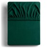 DecoKing Fitted Sheet Small Double Cotton Jersey Boxspring, Amber Collection,