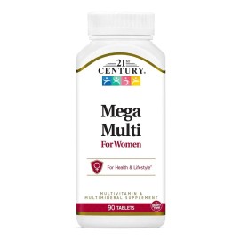 Multivitamnico Tabletas 21st Century One Daily Womens Sin Sabor 90 Unidades - de, y, Inc