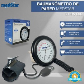 MEDSTAR | Baumanómetro Aneroide de Pared para Adulto
