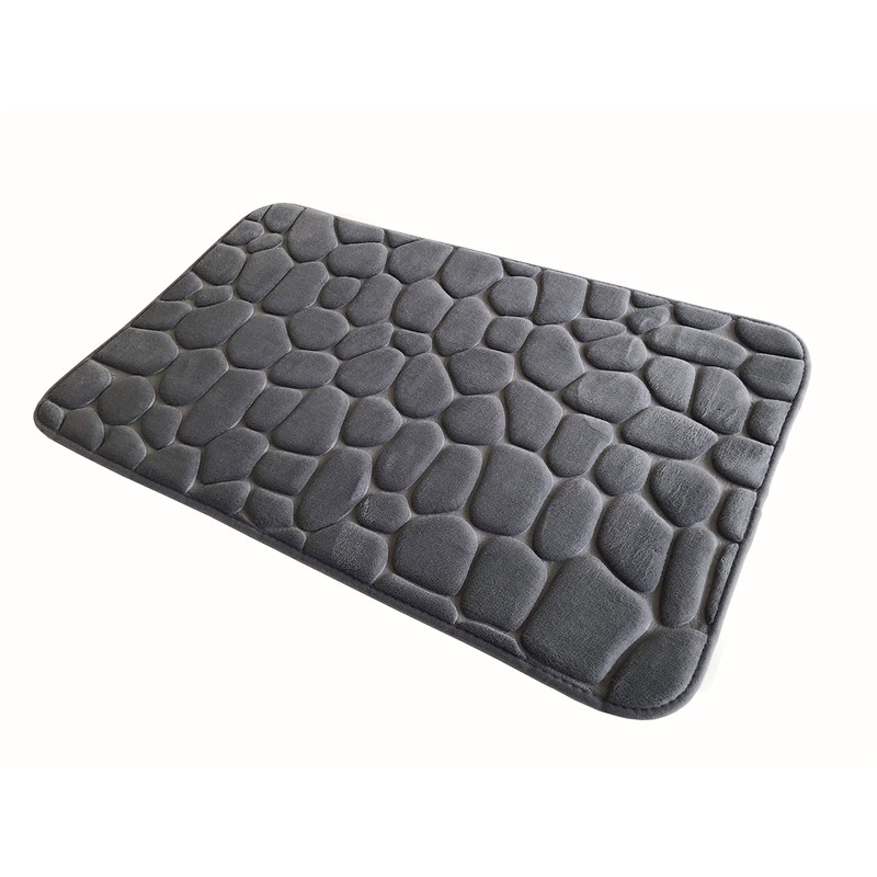 ADOB 91351 Premium Bath Mat, Bathroom Rug, Stone Look, Non-Slip,