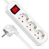 Power Strip for Home, 3-Way Multiple Socket with Save Energy