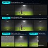 JJX Solar Outdoor Lights 3000LM 278 LED, 1 Pack 4-Head