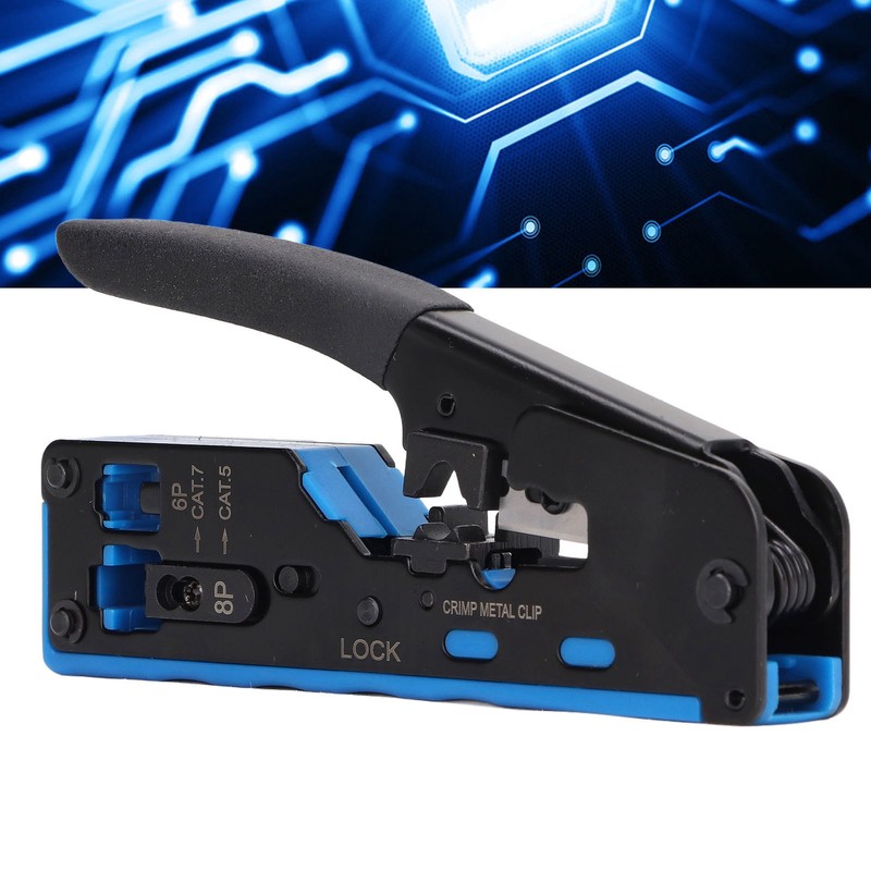 RJ45 Crimp Tool Kit Pass Through All in One Ethernet