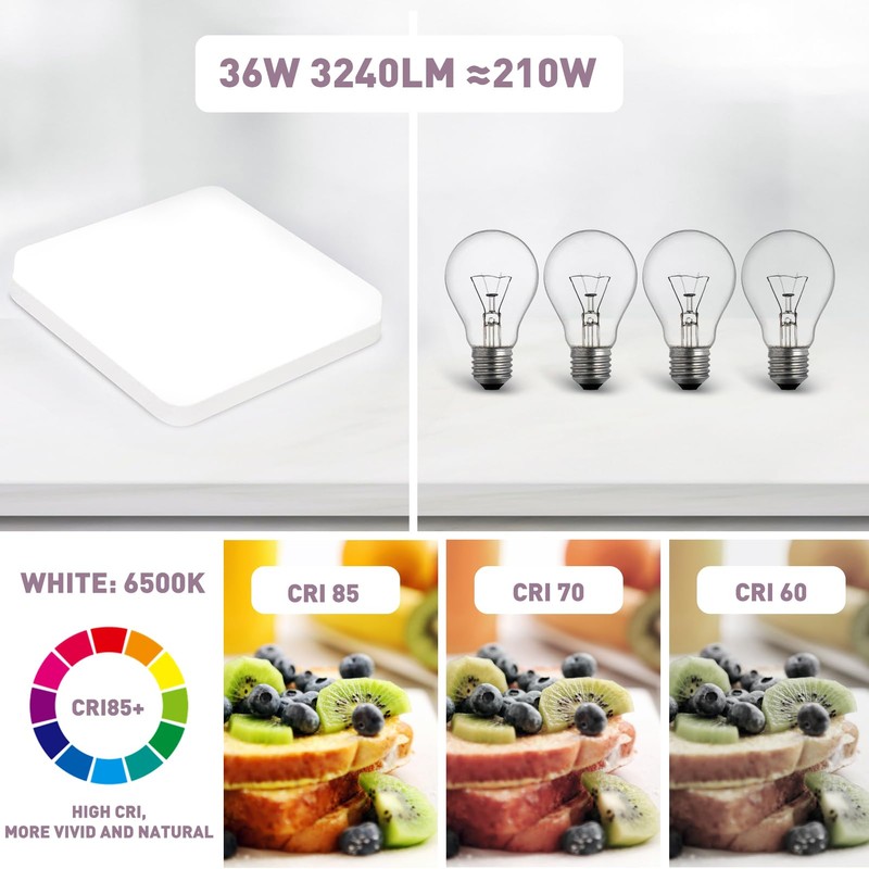 Eyesgood Ceiling Light 36 W LED Ceiling Light Kitchen Lamp