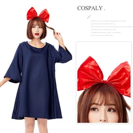 Delivery Service Cosplay, Witch Kiki, Great Costume, Women's, Witch's Delivery Store, Costume, Stage Performance, Cultural Festival, Halloween, Costume, Anime, Women, Adults, Children's Costume (One Size Fits All)