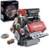 V8 Engine Model Kit That Works Micro Building Blocks Set