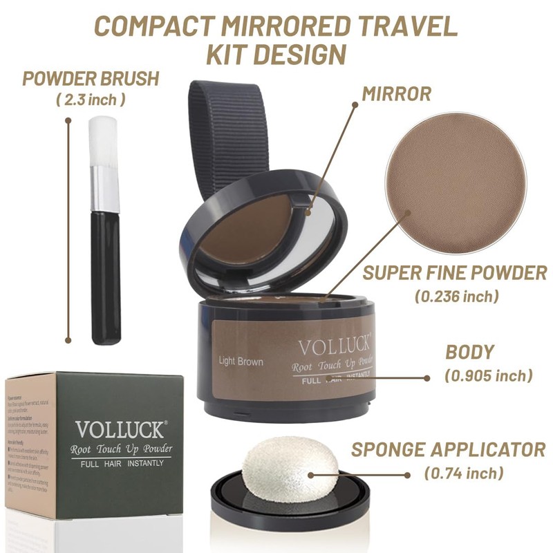 Root Touch up Powder, Instant Hairline Powder for Thinning Areas