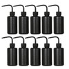 AIMALL Curved Nozzle wash Bottles, 10 Bottles, Black, 250 ml