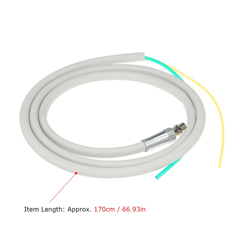 2 Holes Dental Handpiece Hose Tube with Connector for High