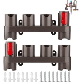 EPODA 2Pcs Docking Station Accessory Holder Attachments Organizer Accessory Holder for Dyson Gen5, V15, V10, V8, V7, V11, SV10, SV11-10 Storage Adapters for Vacuum Attachments(10 Storage Sockets)