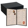 FLKQC Restaurant Menu Covers Holders 8.5" x 11" | Pack